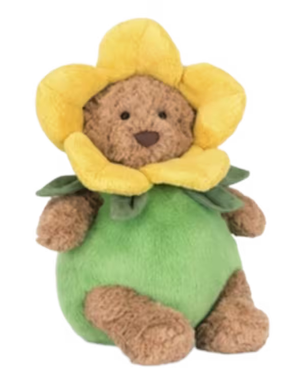 Jellycat Bartholomew Bear Daffodil Outfit Soft Toy 26cm - image 1