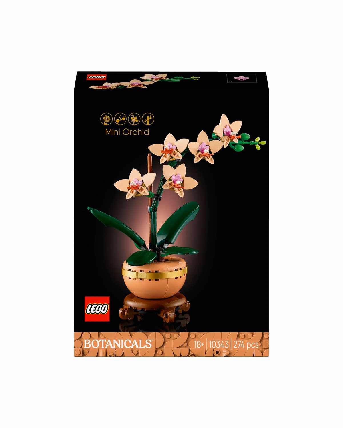 LEGO® Botanicals Mini Orchid Artificial Plant Set 10343 - 3