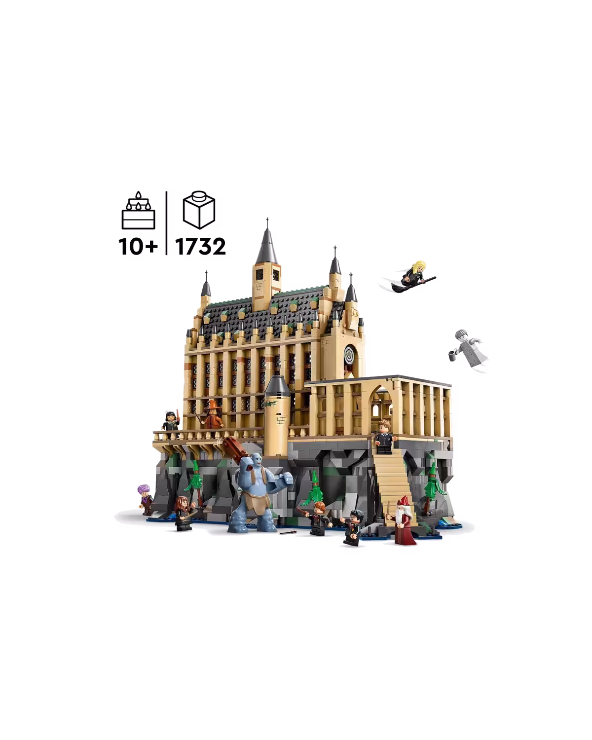 LEGO Harry Potter 76435 Hogwarts Castle: The Great Hall Set studio view 2