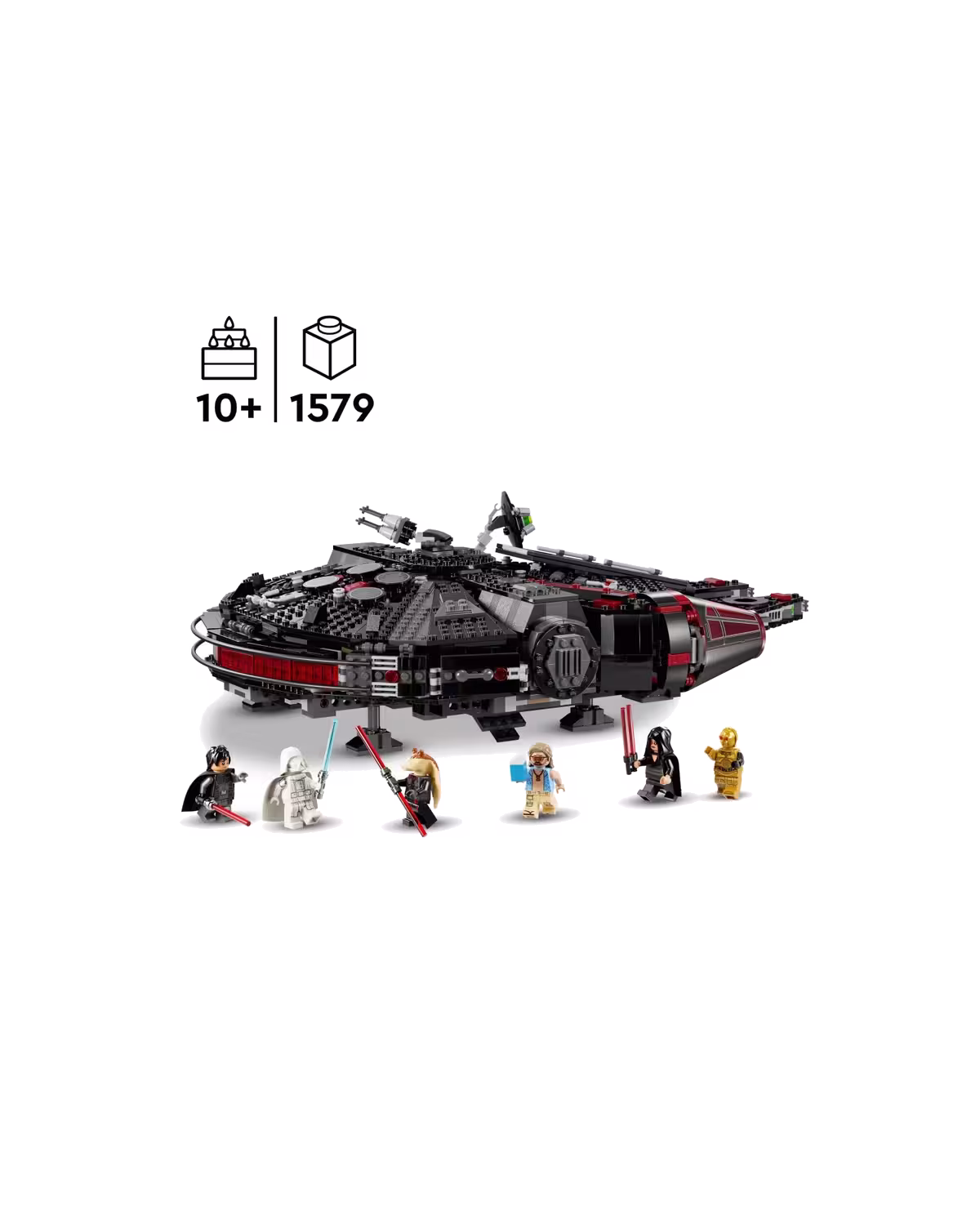 LEGO Star Wars 75389 Rebuild the Galaxy The Dark Falcon Set studio view 2