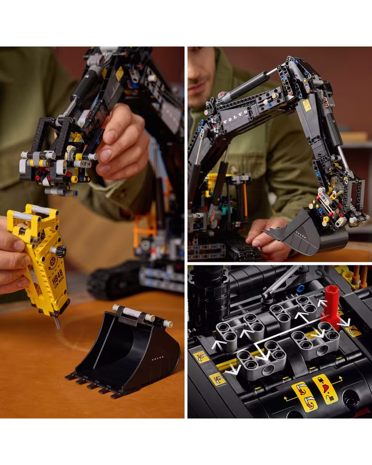 LEGO Technic 42215 Volvo EC500 Hybrid Excavator Set for Adults view 5