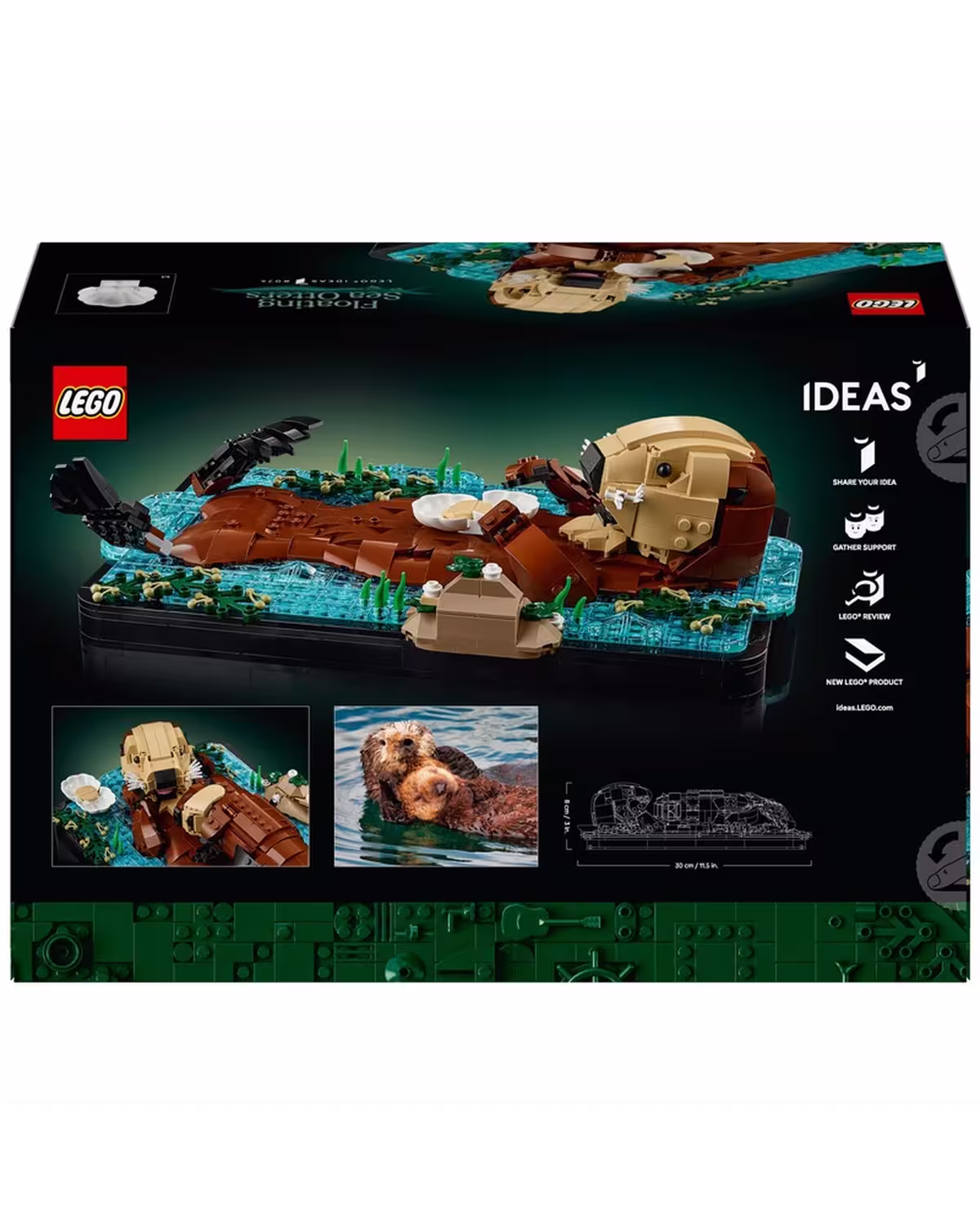 LEGO Ideas 21366 Floating Sea Otters Set for Adults view 6