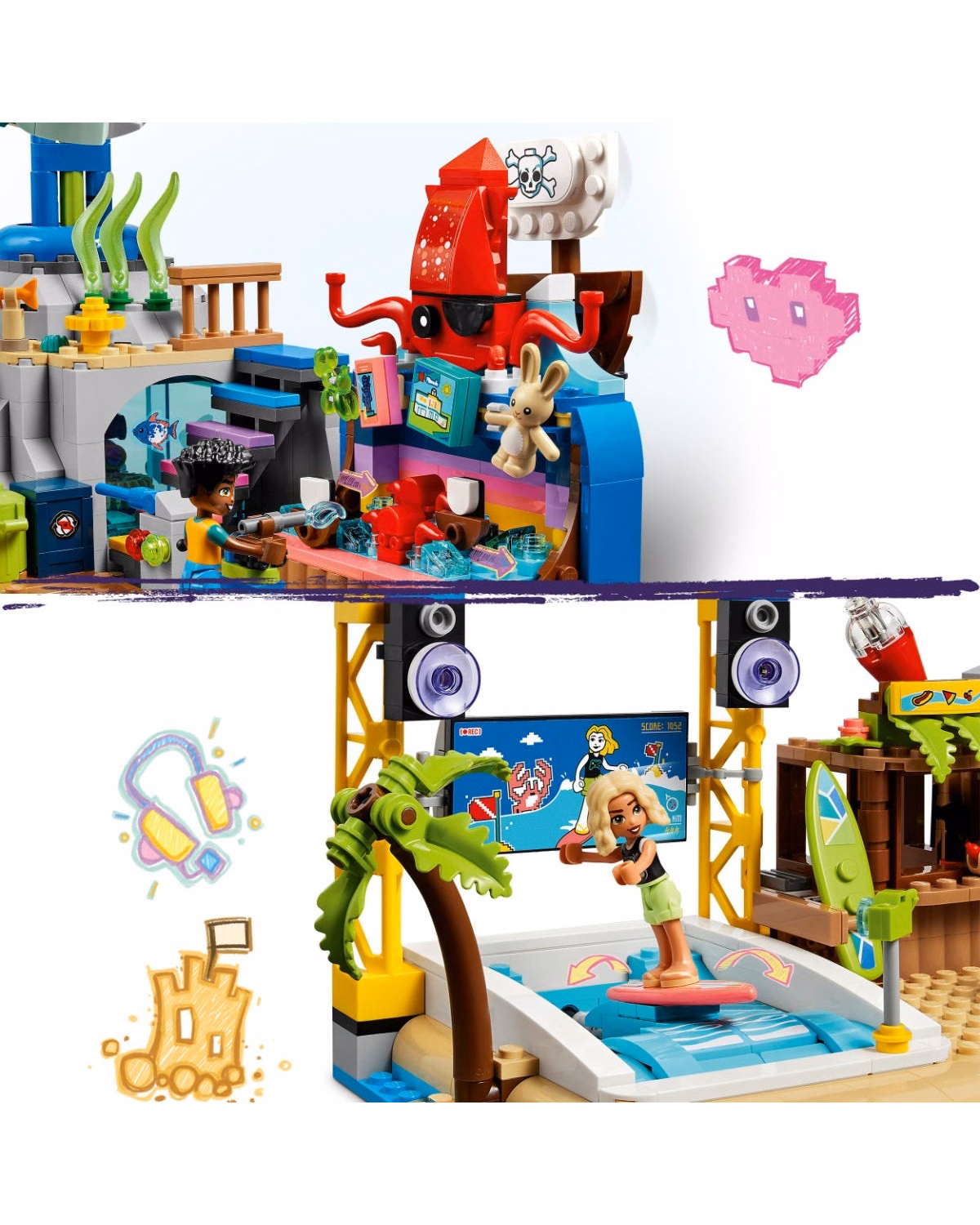 LEGO® 41737 Friends Beach Amusement Park Set for Ages 12+ - 4