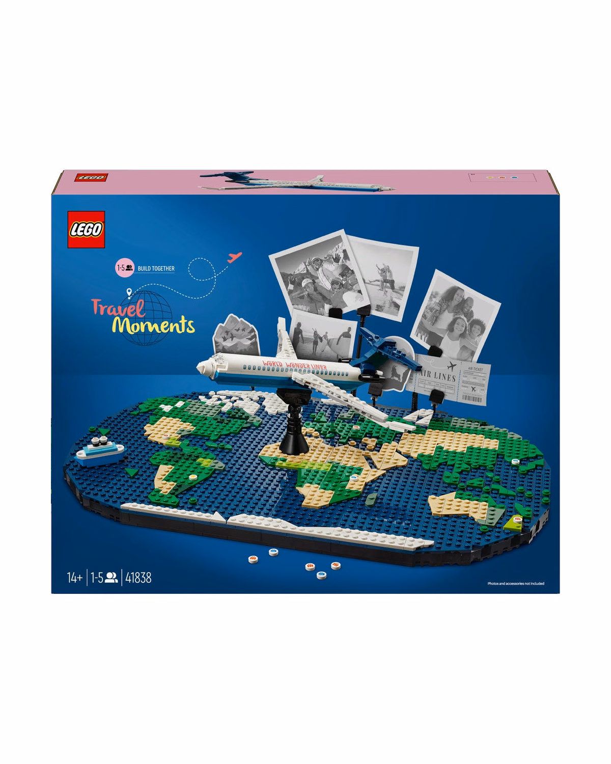 LEGO® Family Travel Moments World Map Building Toy Set 41838 - 3