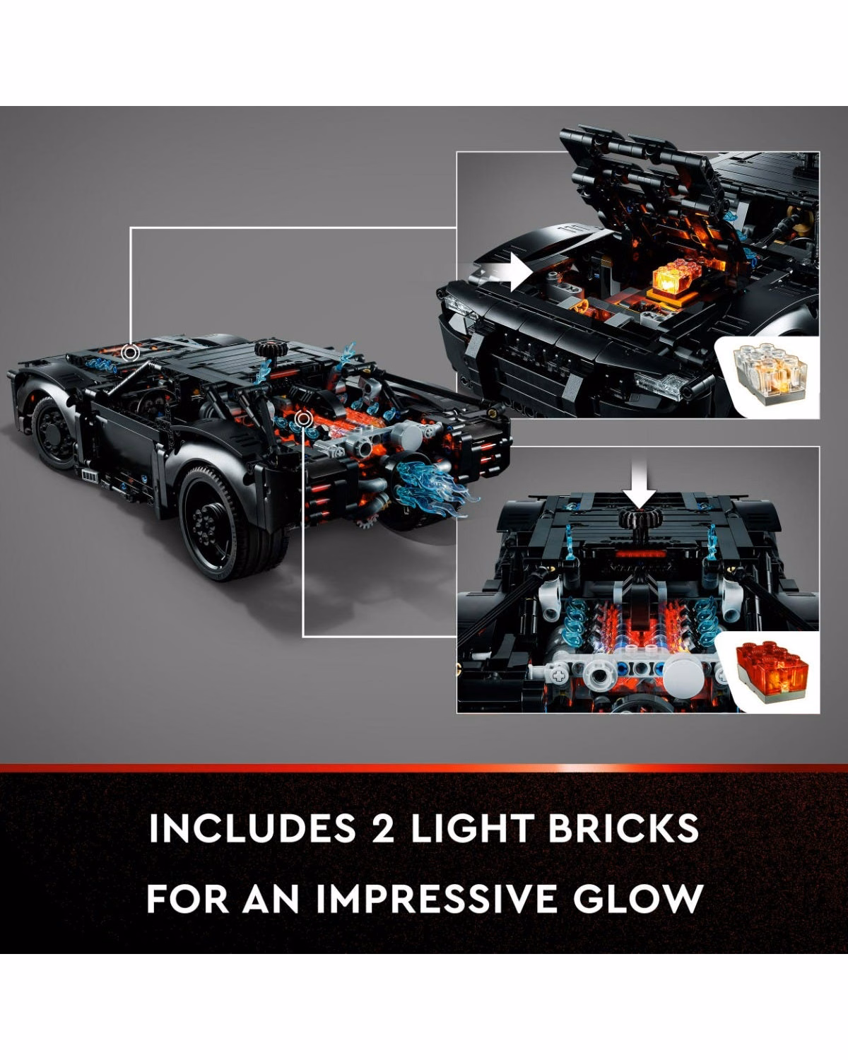 LEGO® Technic The Batman Batmobile Buildable Car Toy 42127 - 8