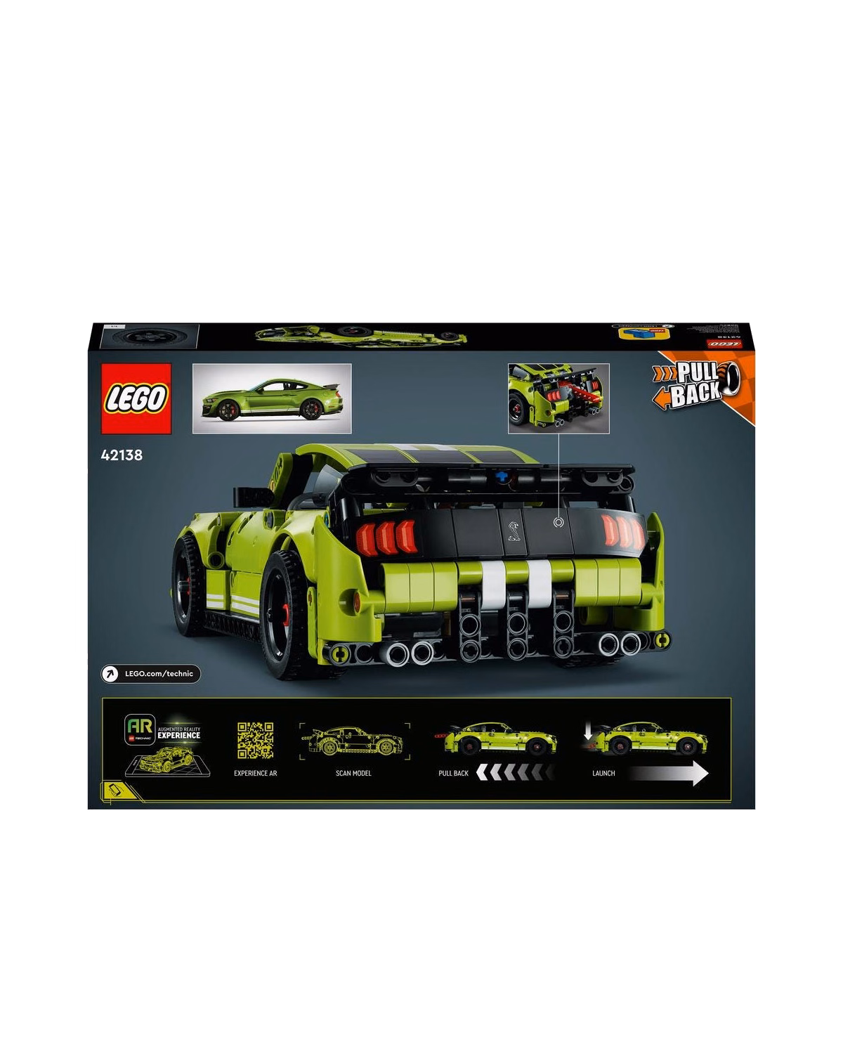 LEGO® Technic Ford Mustang Shelby Gt500 Ar Race Car Toy 42138 - 7