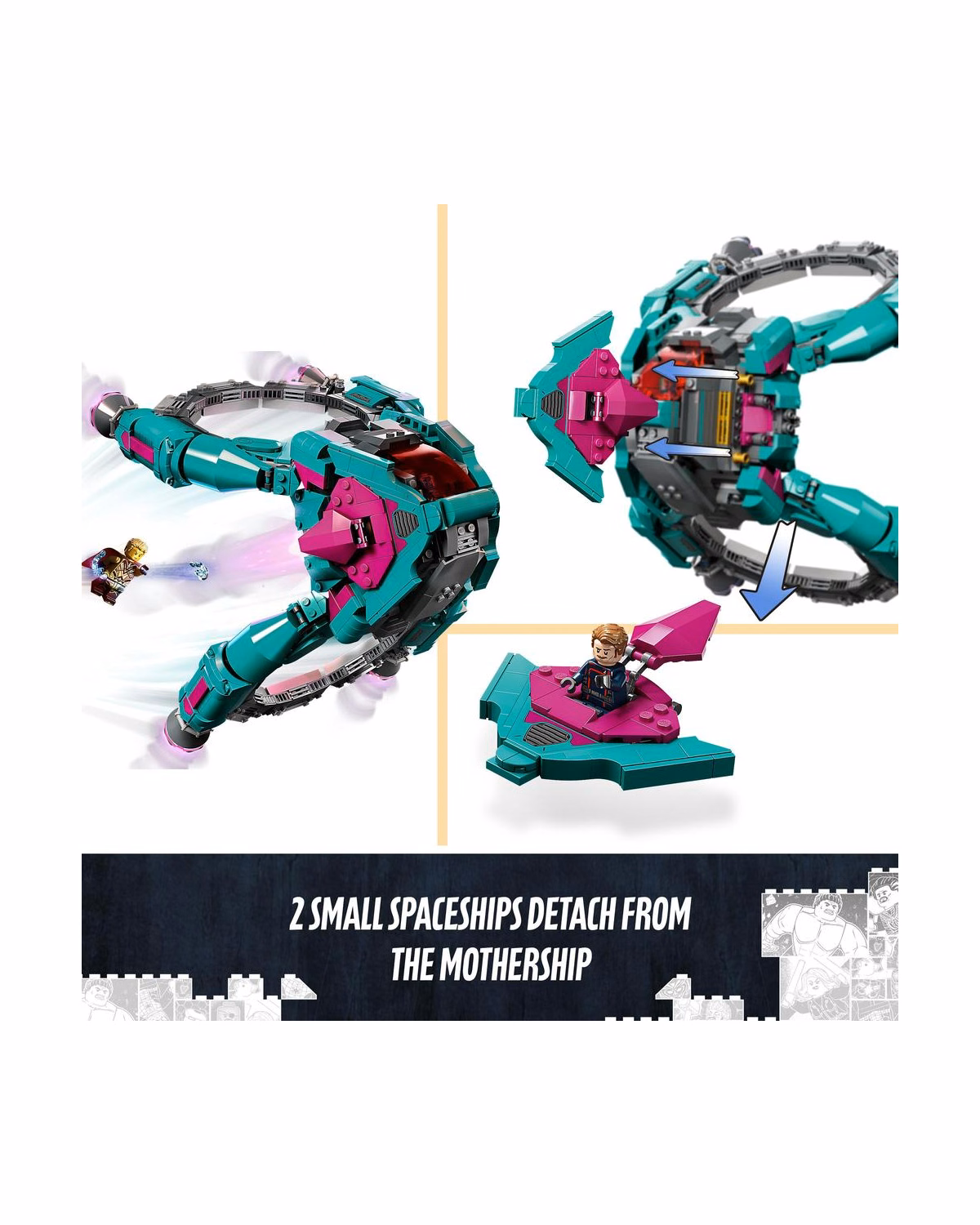 LEGO® 76255 Marvel The New Guardians' Ship Space Avengers Set - 3