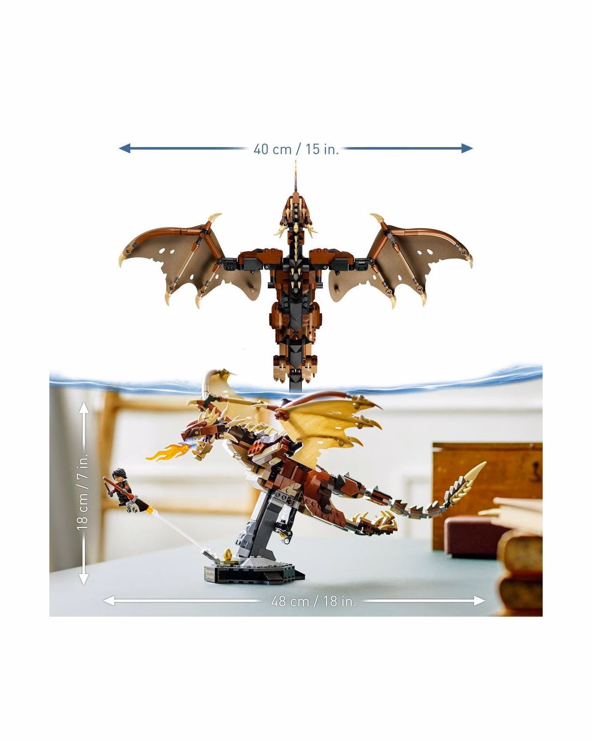 LEGO® 76406 Harry Potter Hungarian Horntail Dragon Toy Model - 6