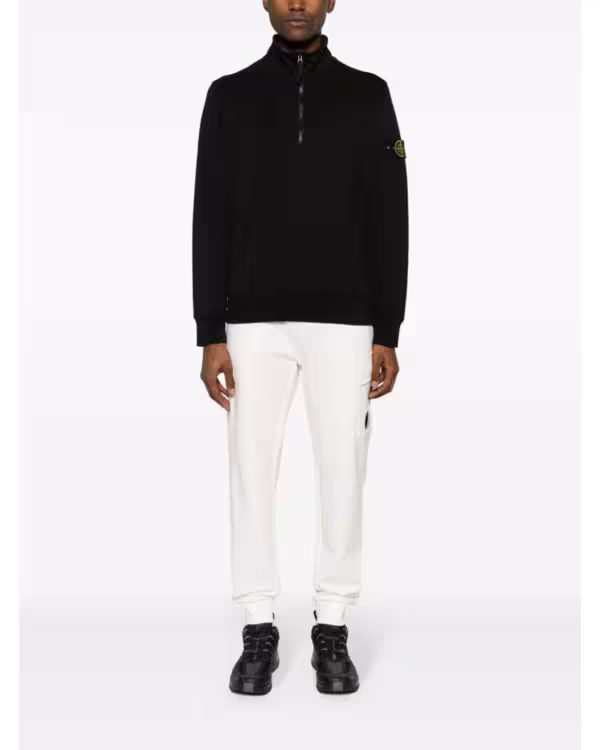 Stone Island Black Half-Zip Sweatshirt – view 2